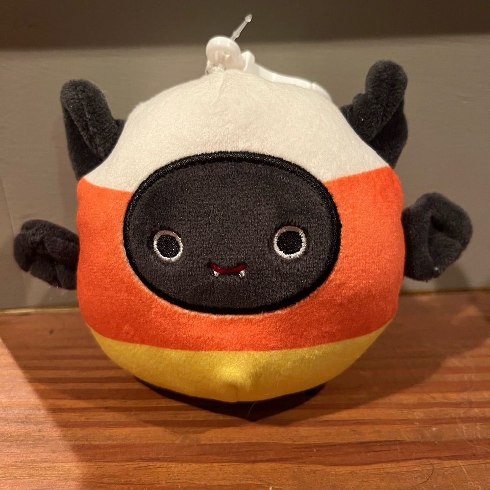 Squishmallow Emily bat candy corn costume Halloween Plush Toy key fob